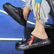 Super Soft New Hole Shoes Men's Thick-soled Non-slip Breathable Two-way Big Toe Shoes Men's Outdoor Sandals Ins Home