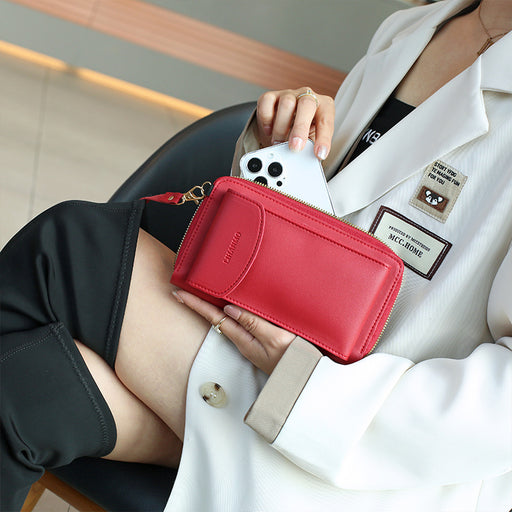 2024 New Mini Mobile Phone Wallet Mini Shoulder Messenger Bag Fashion Joker Convenient Mobile Phone Bag Manufacturers Wholesale