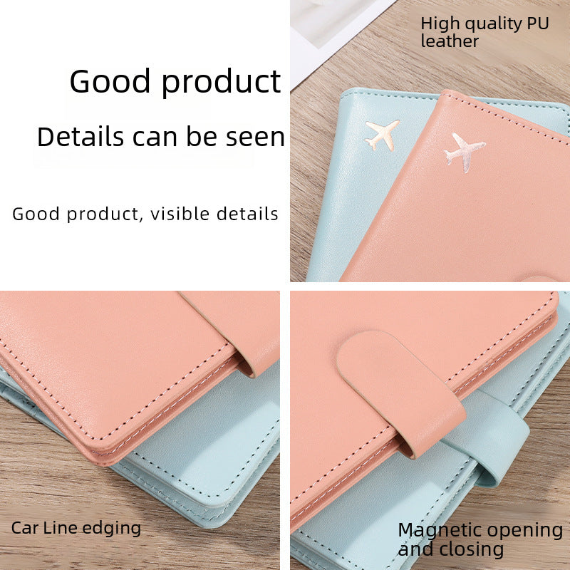 Pu Leather Passport Package Rfid Multi-card Multi-function Passport Certificate Passport Cover