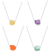 New Creative Simple Fashion Temperament Cute Necklace Ladies Jewelry Crystal Stone Necklace Color Pendant