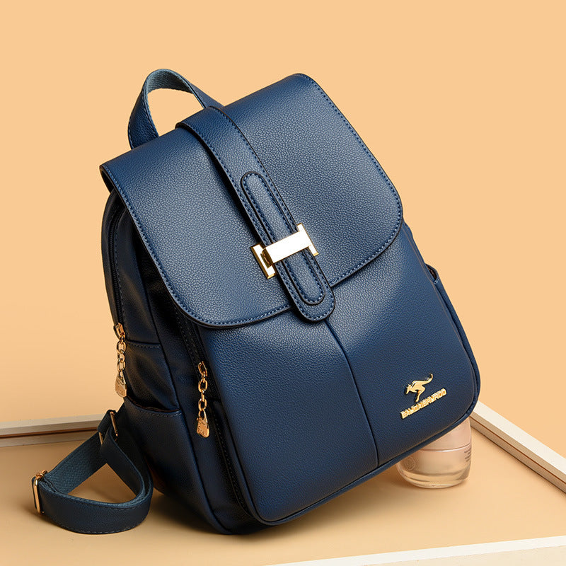 Backpack Women's 2022 New Fashion Middle-aged Women's Bag All-match Large Capacity Backpack Mother Bag Travel Backpack