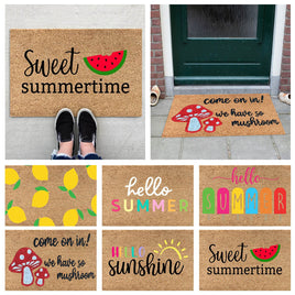 New Summer Letter Door Mat Kitchen Mat Bedroom Living Room Carpet Floor Mat