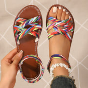 New Casual Elastic Band Beach Non-Slip Women's Sandals