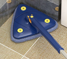 Net Red Style Imitation Hand-twist Triangular Mop Free Hand Wash Wet And Dry Dual-use Mop 360° Multi-functional Household Mop